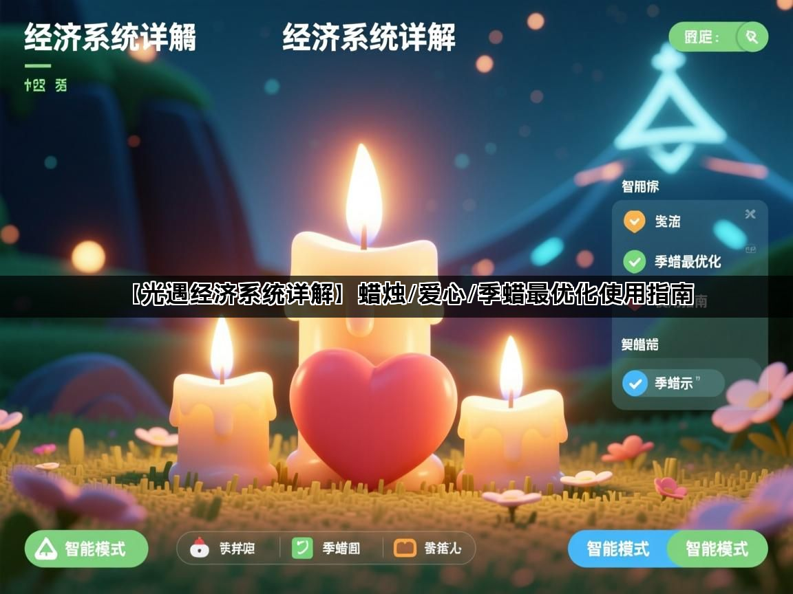 【光遇经济系统详解】蜡烛/爱心/季蜡最优化使用指南