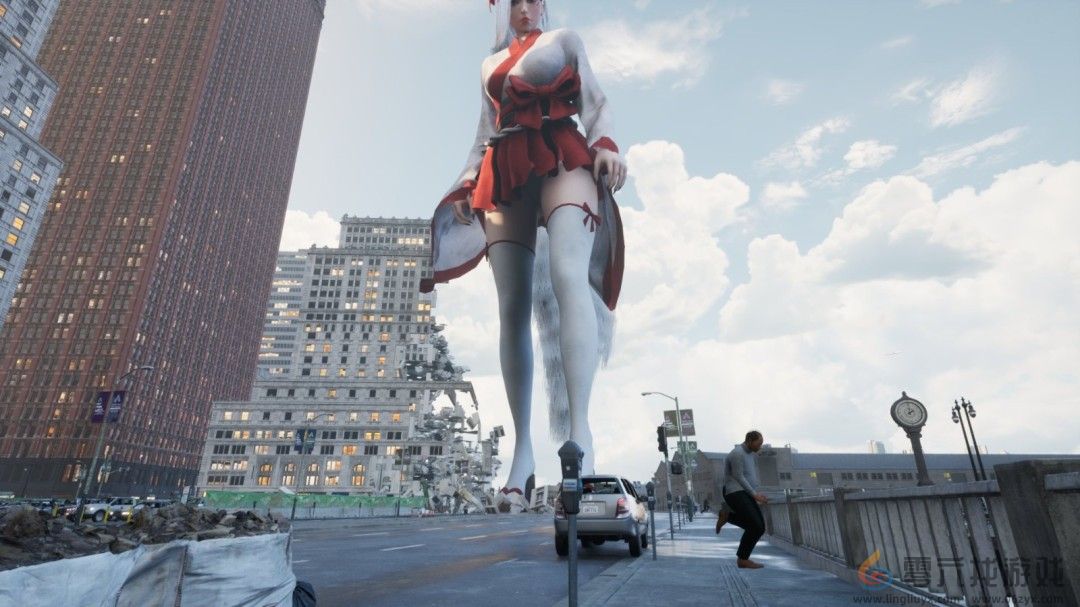 《女巨人游乐场》新截图 巨大美女大肆破坏城市(图6)