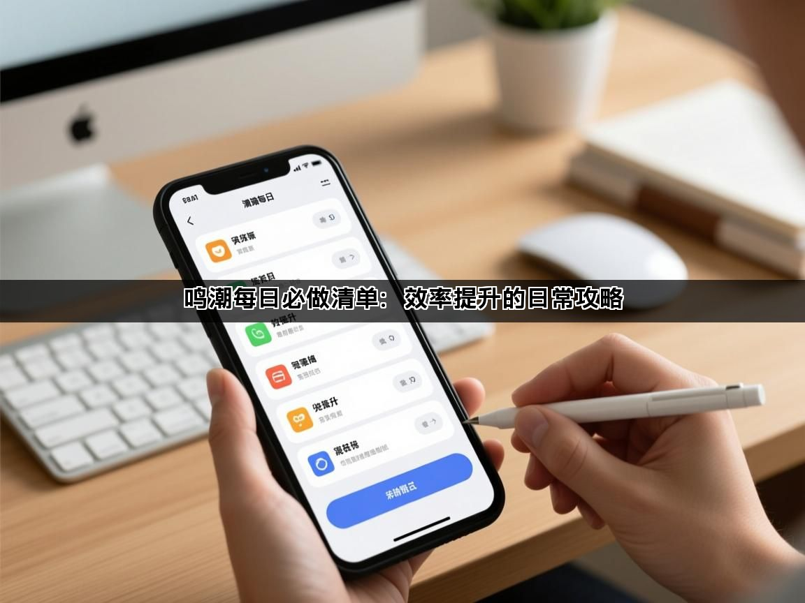 鸣潮每日必做清单：效率提升的日常攻略